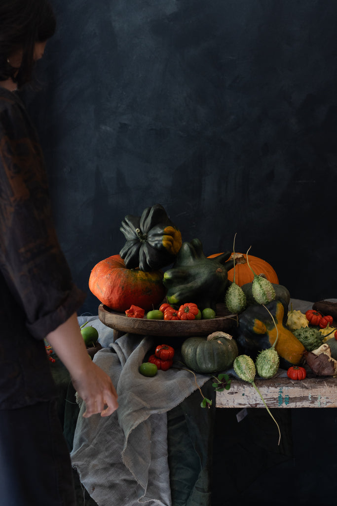 Harvest Still Life – Pumpkins, Bulbs & Ornamental Vegetables | From