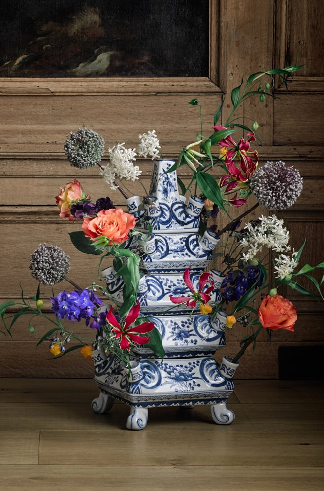 XL Delfts Tulpen Lagen Vaas DIY | Vanaf;